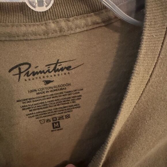 Primitive Skateboarding graphic t-shirt, brown with short sleeves. Size Medium - Picture 4 of 9